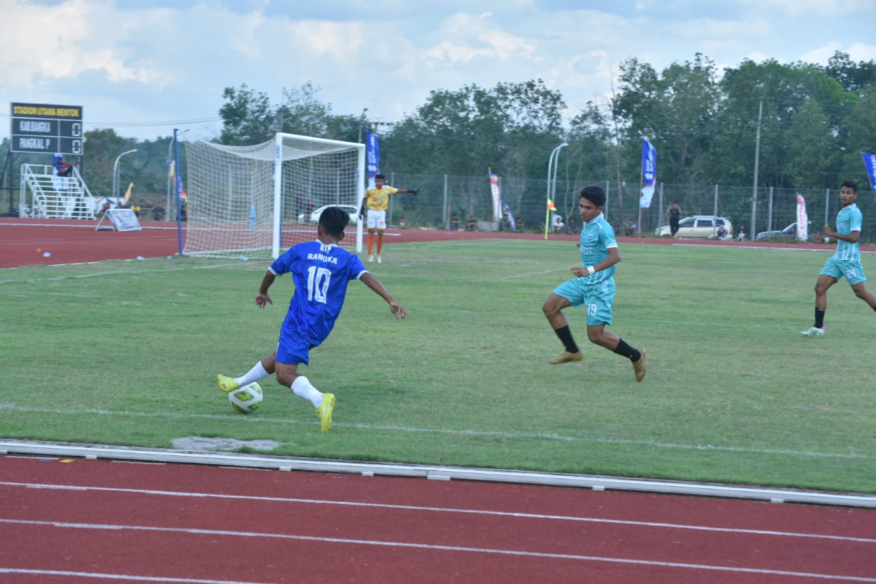 Tundukkan Pangkalpinang, Sepakbola Bangka Lolos Semifinal Porprov VI 