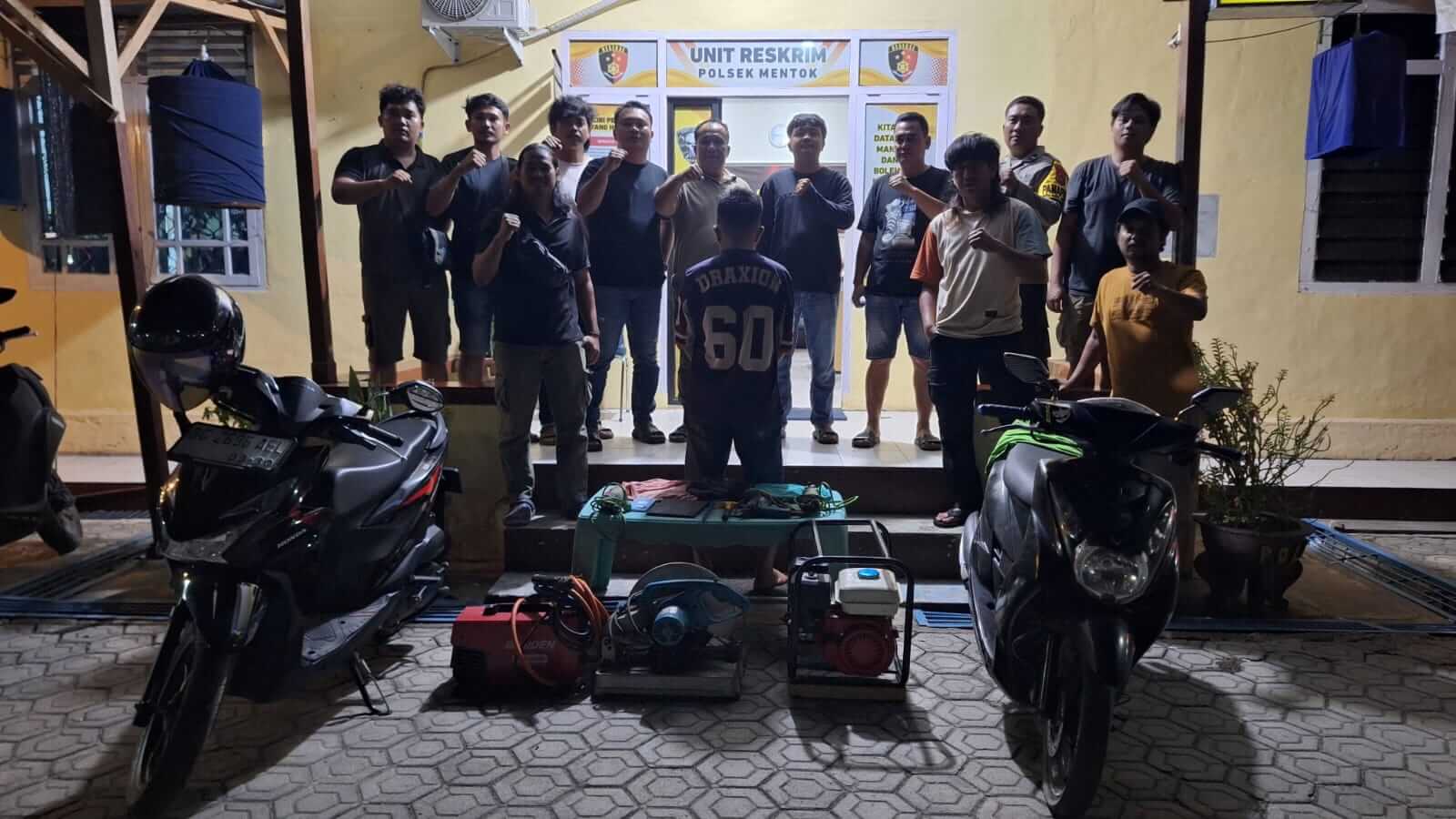 Spesialis Pencuri Toko Dan Proyek Ditangkap Polres Bangka Barat