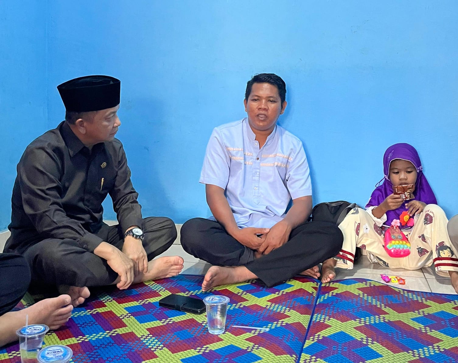 Aksan Visyawan Bersama Pengurus DPW PKS Babel Kunjungi Rumah Korban yang Tertimpa Pohon Tumbang 