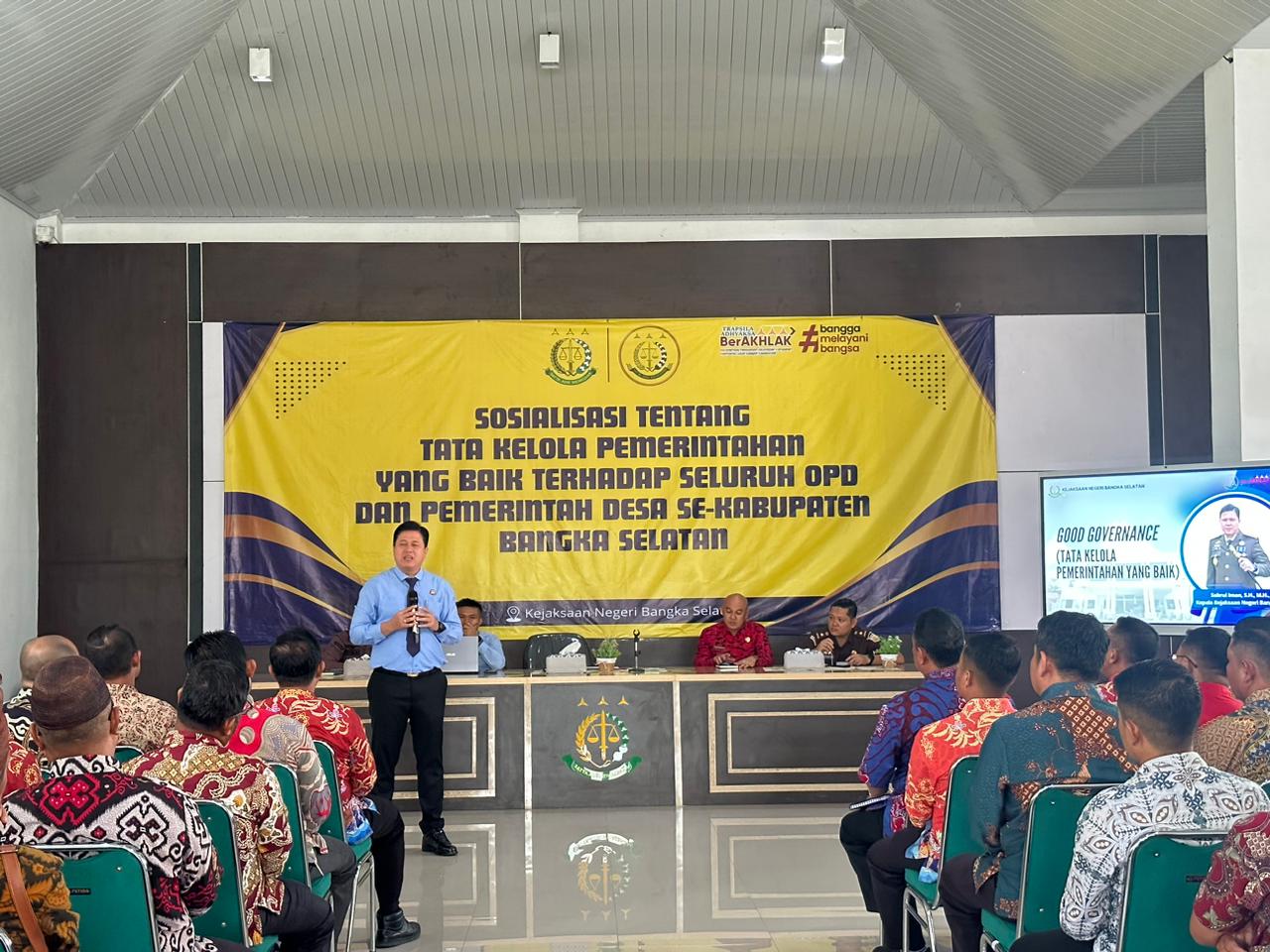 Sosialisasi Good Governance Kepada OPD dan Kades di Basel, Sabrul ; Jangan Ada Praktik KKN 