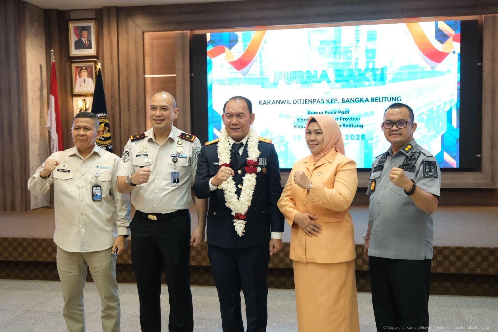 Kakanwil Kemenkum Babel Hadiri Pelepasan Purna Bakti Kakanwil Direktorat Jenderal Pemasyarakatan Babel