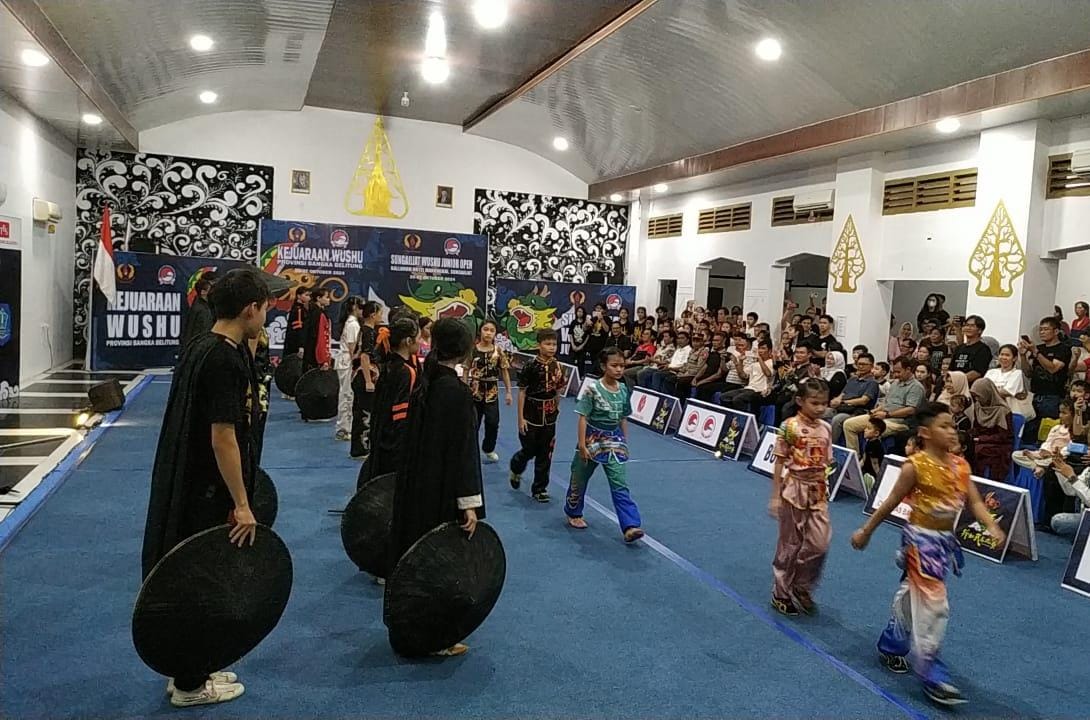 Jaring Atlet Potensial, Kejuaraan Junior dan Kejurprov Wushu Digelar di Sungailiat 