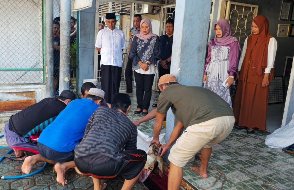 Khidmat Penuh Makna, Lapas Pangkalpinang Laksanakan Salat Iduladha dan Pemotongan Hewan Kurban