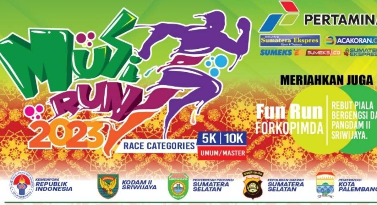 Runners Merapat! Ada Event Lari Sambil Menikmati Keindahan Sungai Musi, Daftar Sini!