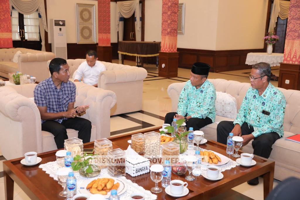 Silaturahmi dengan Pj Gubernur Suganda, PPI Babel Siap Bersinergi 