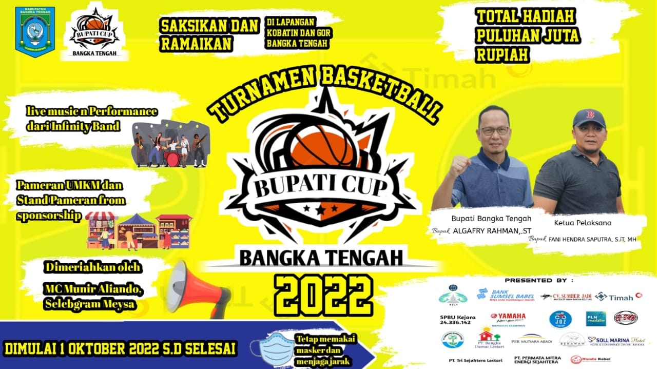 Turnamen Basketball Bupati Cup Bateng 2022 Tandingkan 23 Tim