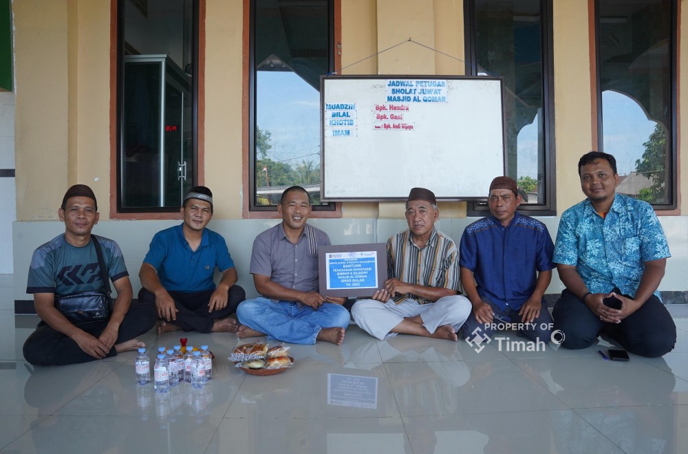 PT Timah Konsisten Dukung Rumah Ibadah, Bantu Tingkat Sarana Ibadah di Masjid Al Qomar Sinar Bulan