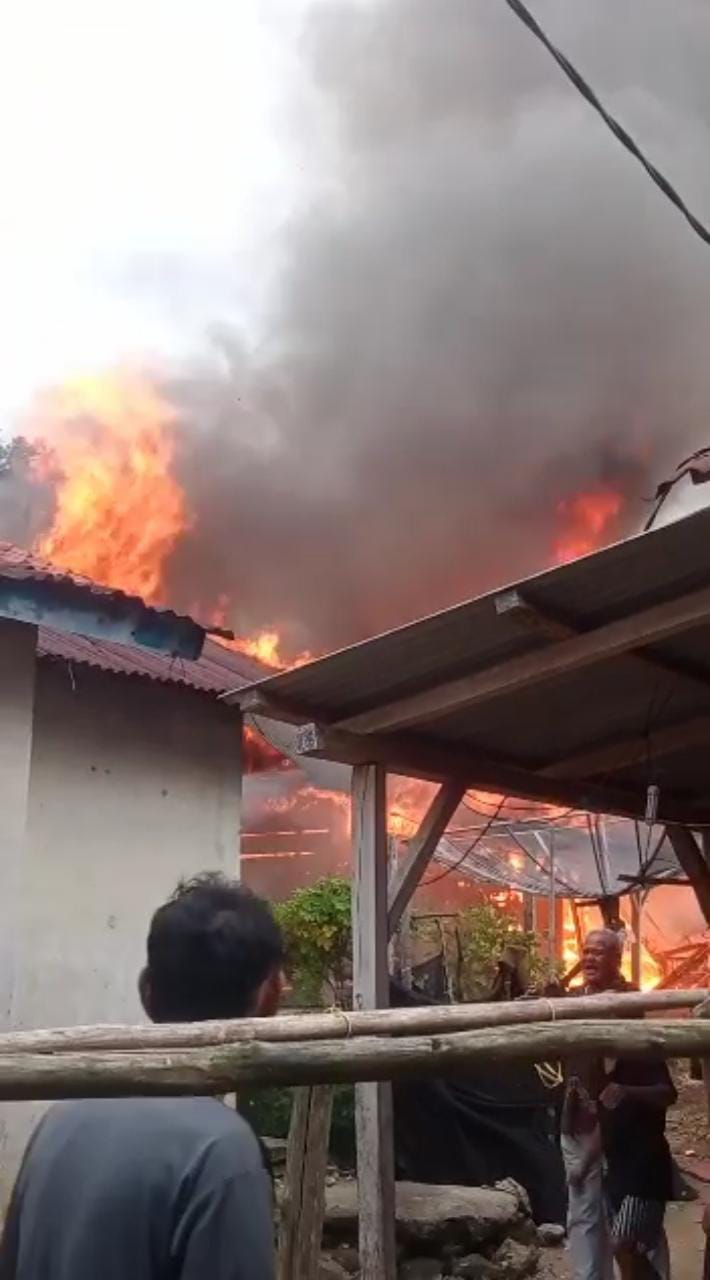 Kebakaran di Desa Permis, Satu Rumah Ludes 