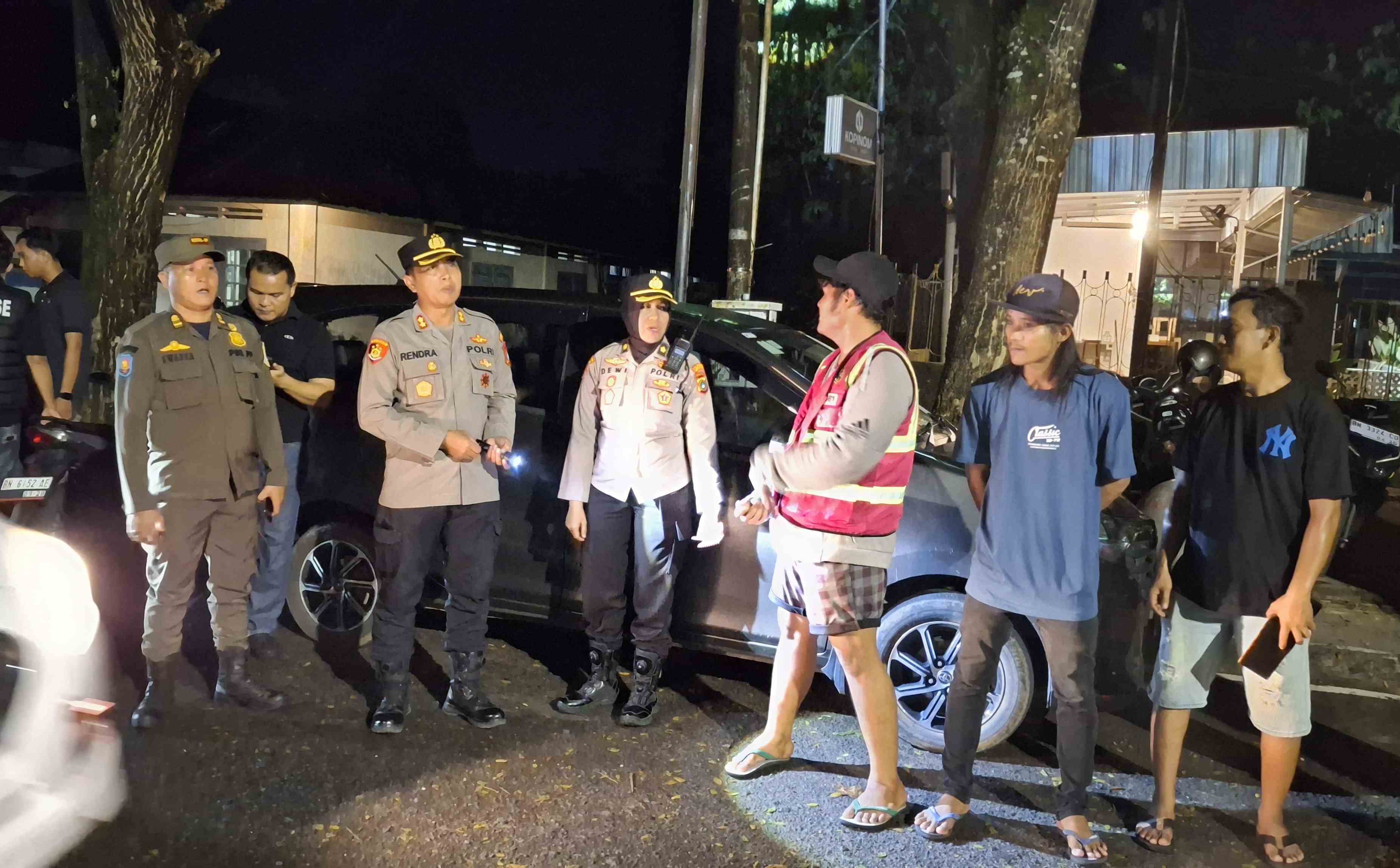 Antisipasi Premanisme, Polresta Pangkalpinang Patroli Gabungan Malam Minggu