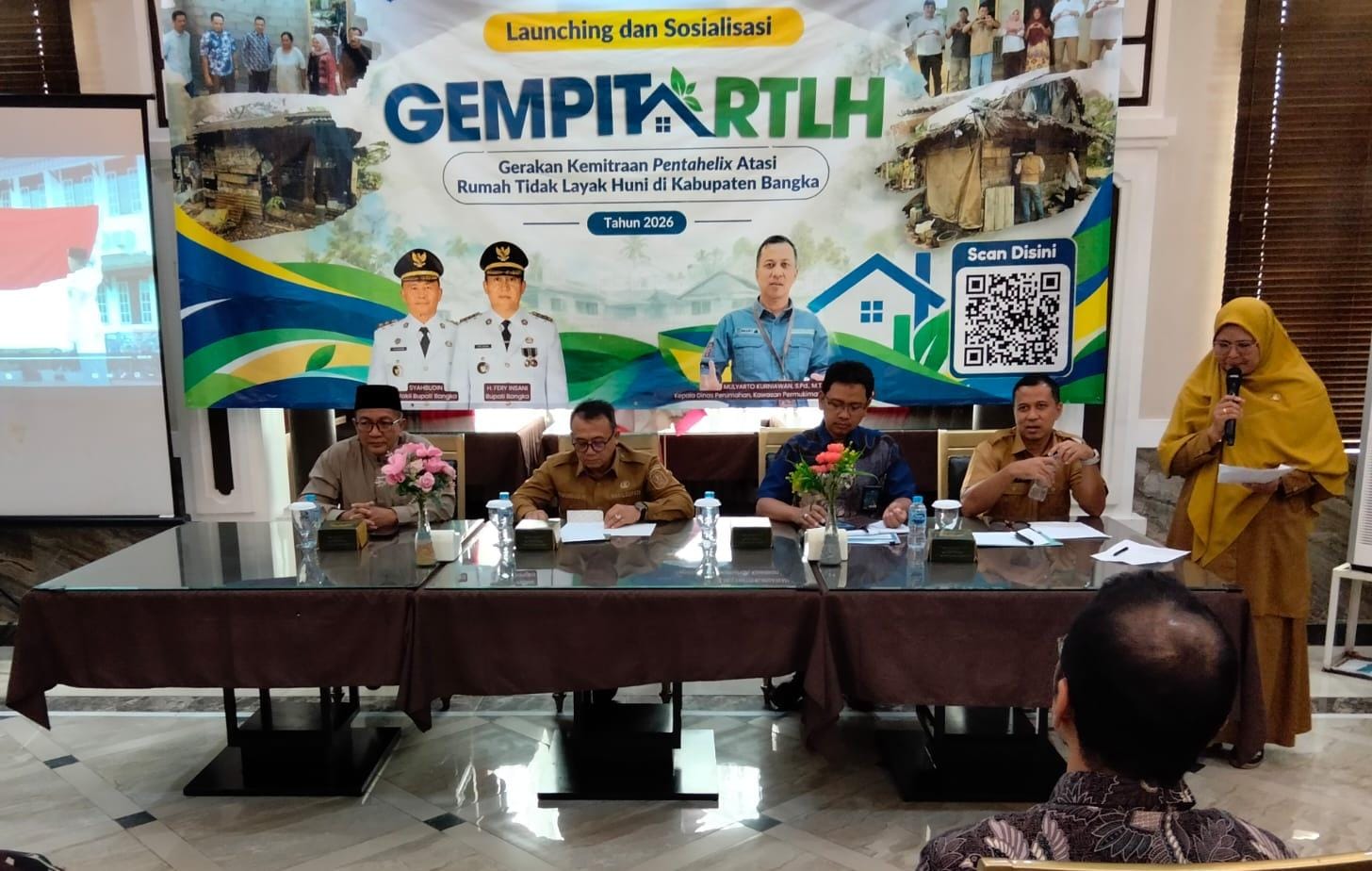 Sosialisasi & Launching GEMPITA RTLH: 581 Unit Dituntaskan, Bangka Target Nol RTLH 2027