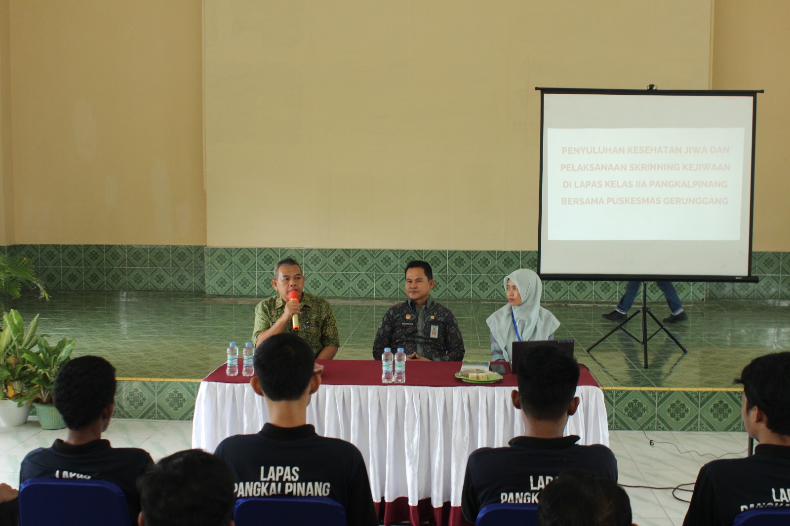 Gandeng Puskesmas Gerunggang, Lapas Pangkalpinang Deteksi Dini Kesehatan Jiwa Warga Binaan