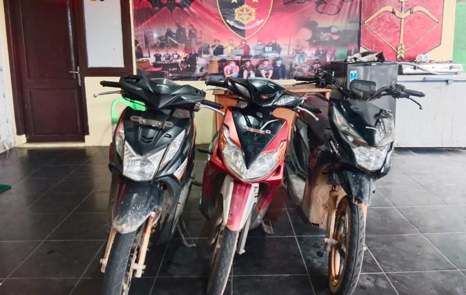 Tiga Motor Diamankan Tim Kelambit dari Pelaku Curanmor 