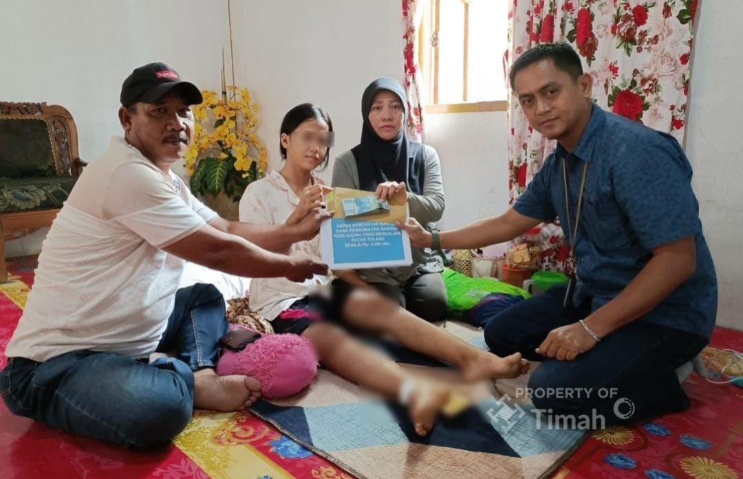 Nurhasanah Terharu hingga Menangis Saat Bantuan PT Timah  Ringankan Biaya Pengobatan Anaknya