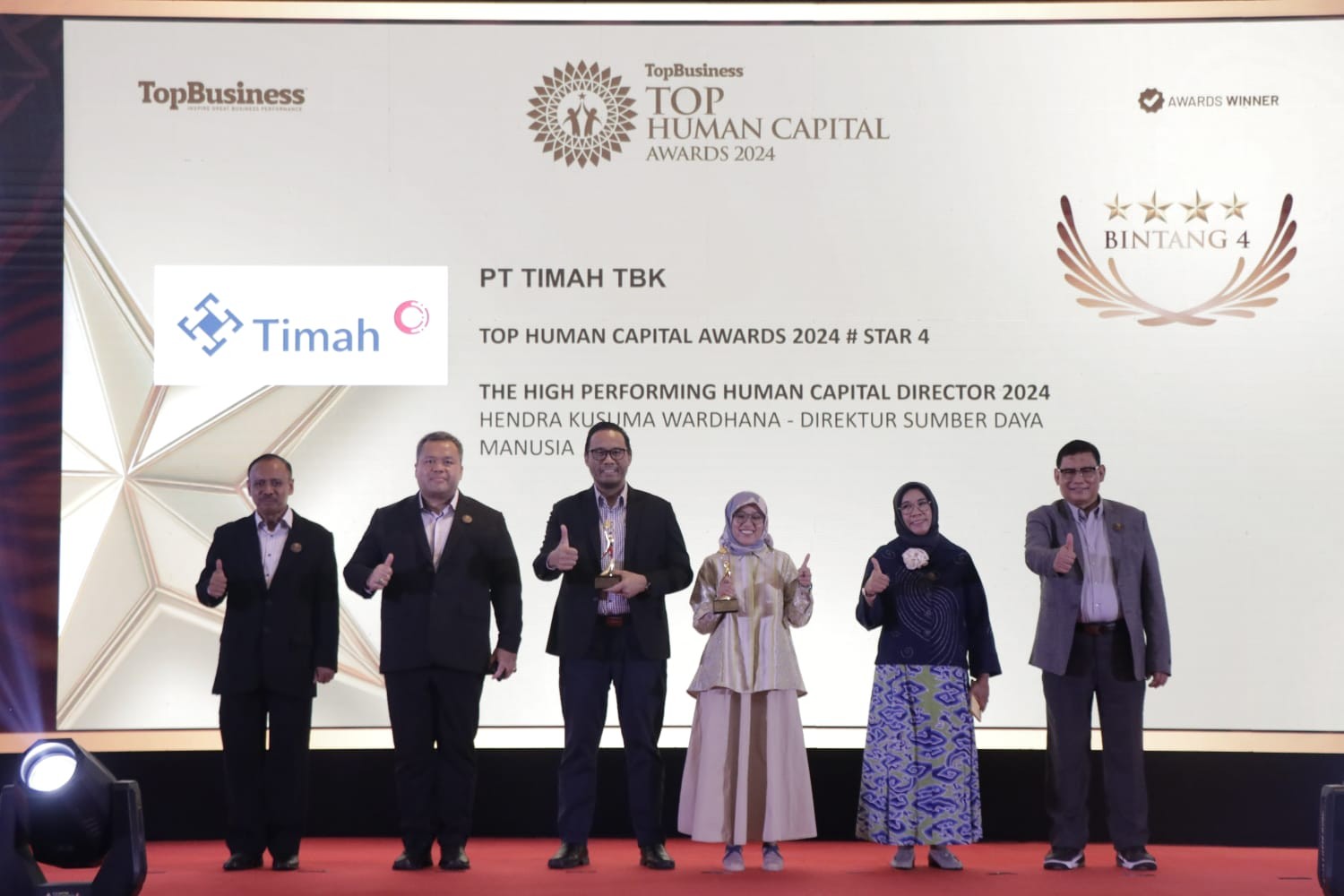 PT Timah Raih Penghargaan Top Human Capital Awards 2024