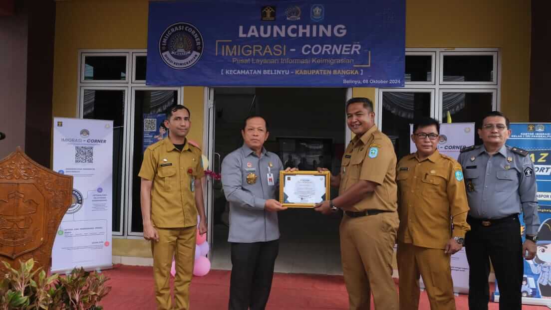 Kemenkumham Babel Launching Gerai Imigrasi-Corner di Kabupaten Bangka