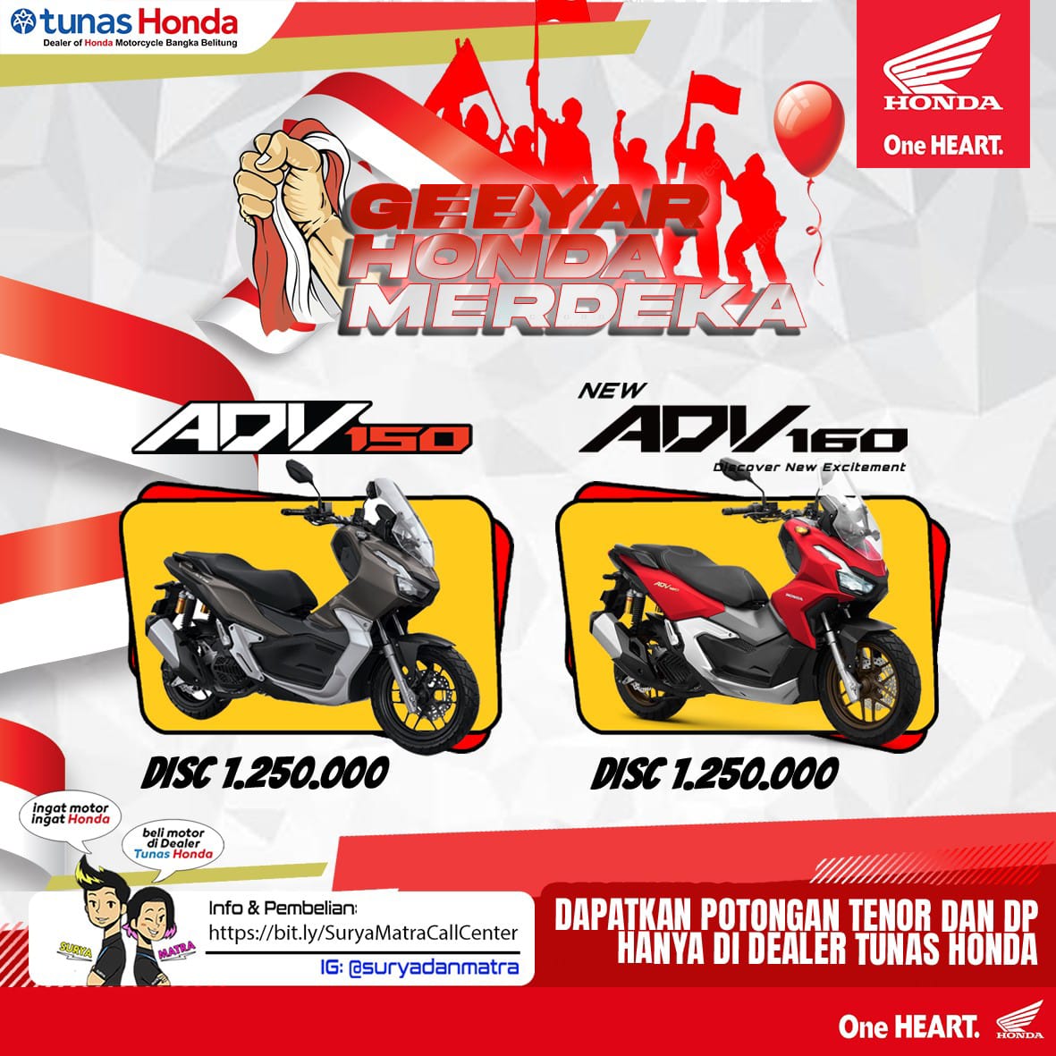 Gebyar Honda Merdeka, Diskon Pembelian Honda ADV