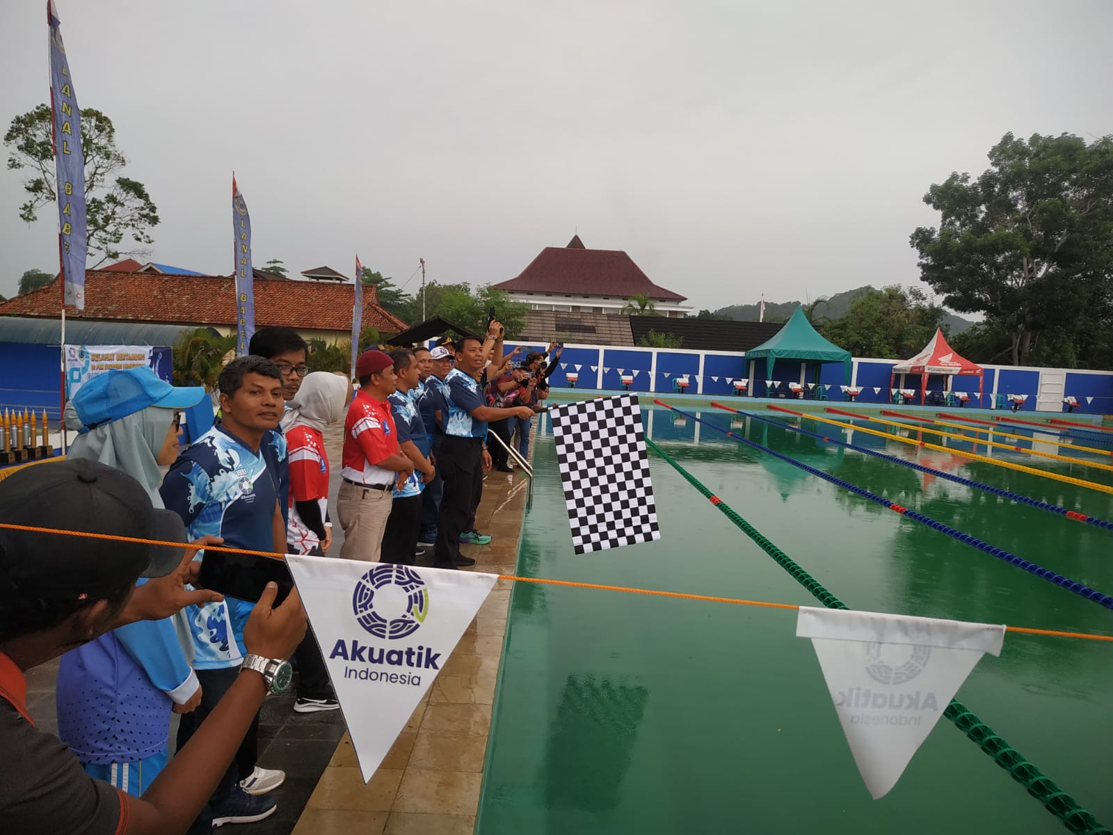 Dukung Kemajuan Olahraga Renang, Lanal Babel Gelar Fun Swimming Competition