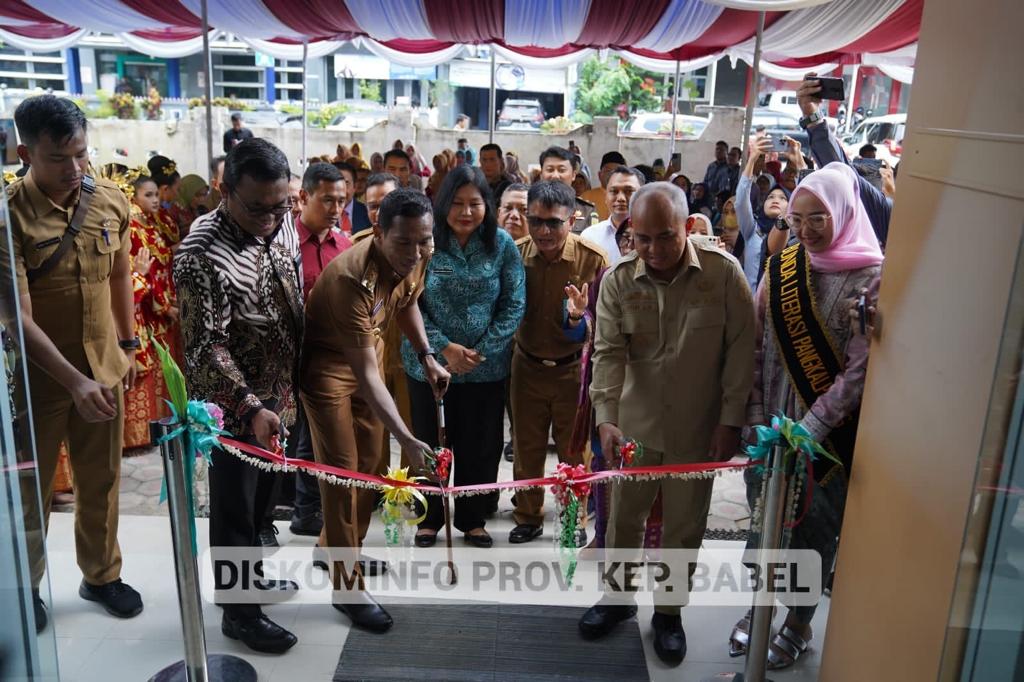 Resmikan Gedung Layanan Perpustakaan Pangkalpinang, Pj Gubernur: Literasi Penting untuk Masyarakat