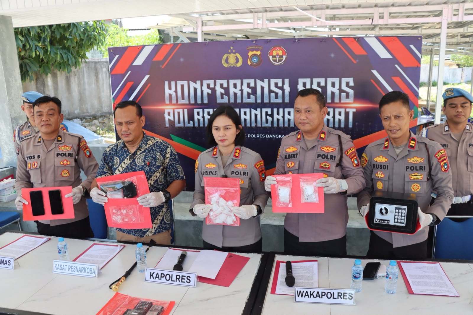 Baru 3 Hari Menjabat Kapolres Bangka Barat Sikat Pengedar Sabu 341 Gram