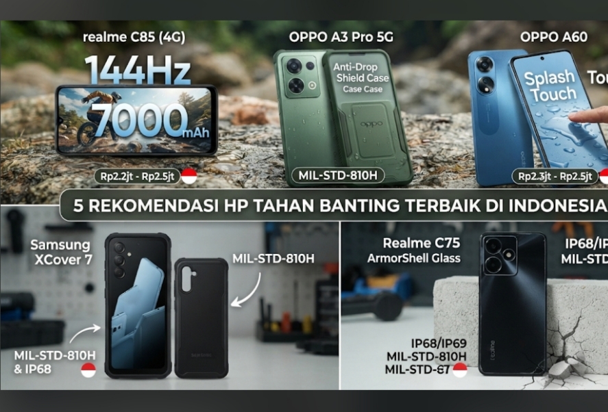 5 HP Tahan Banting untuk Kegiatan Outdoor Anda, Berikut Spesifikasi dan Harganya