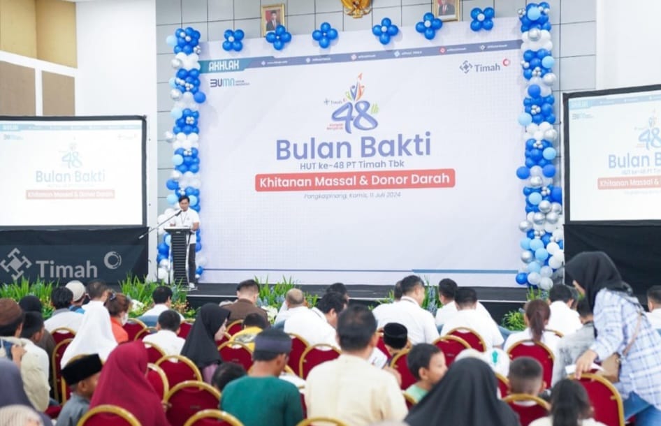 Rangkaian HUT ke-48 PT Timah Diawali dengan Bulan Bakti