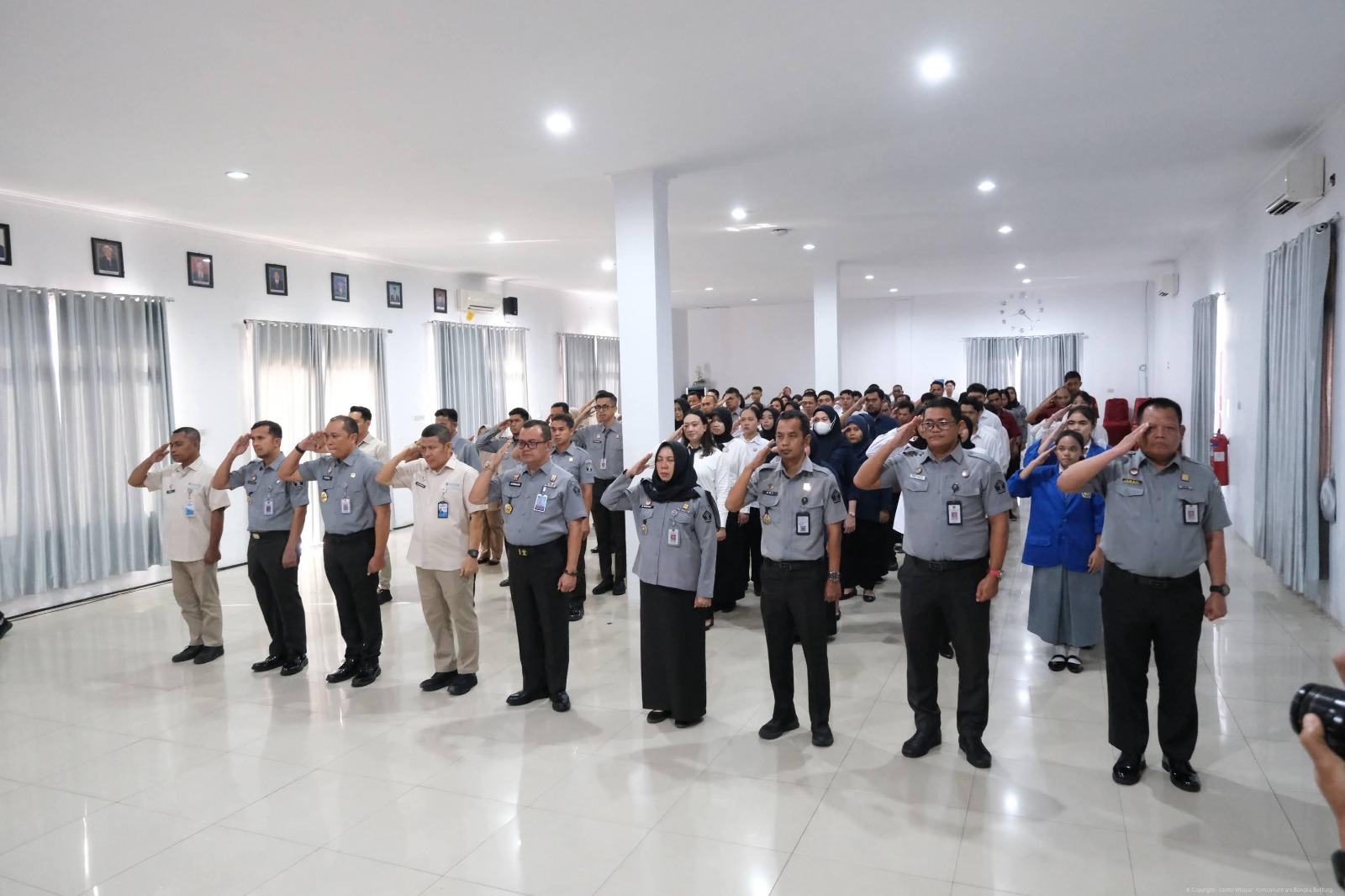 Kanwil Kemenkum Babel Ikuti Apel Pagi Bersama Awal Tahun 2026 