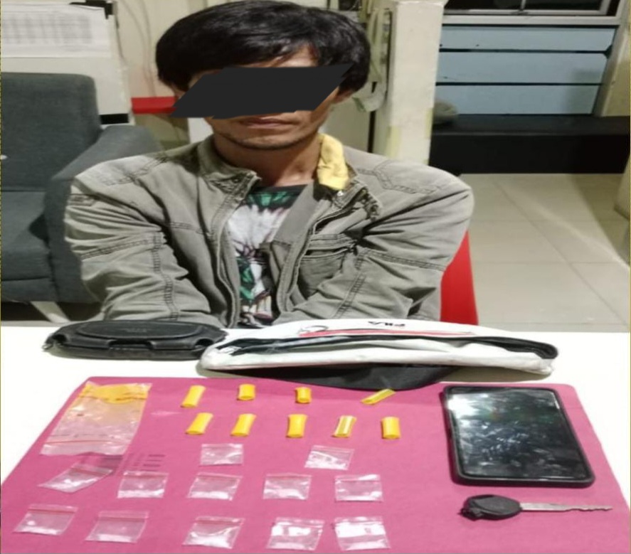 Residivis Narkoba Kembali Ditangkap di Gerunggang, Barang Bukti 3,50 Gram Sabu Siap Edar