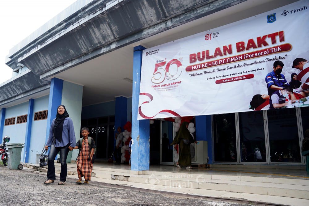 Bulan Bakti HUT ke-50 PT TIMAH Berlanjut ke Bangka Tengah