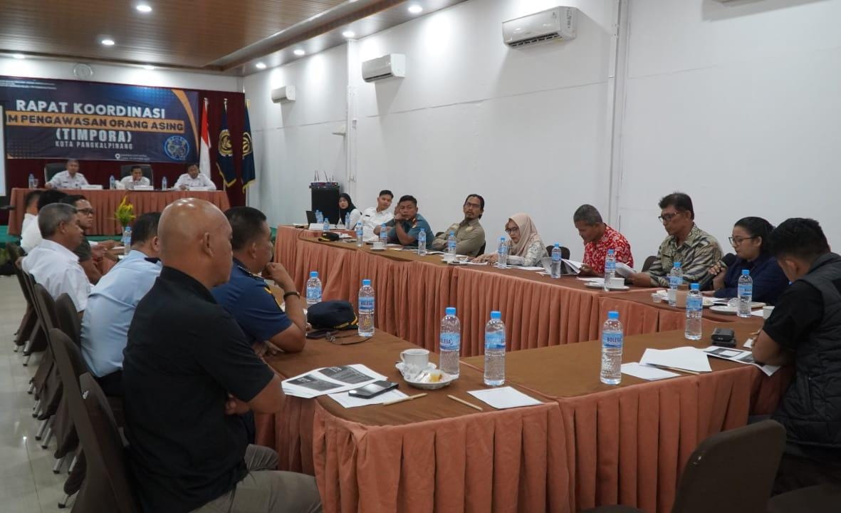 Imigrasi Pangkalpinang Gelar Rakor Tim Pengawasan Orang Asing Kota Pangkalpinang