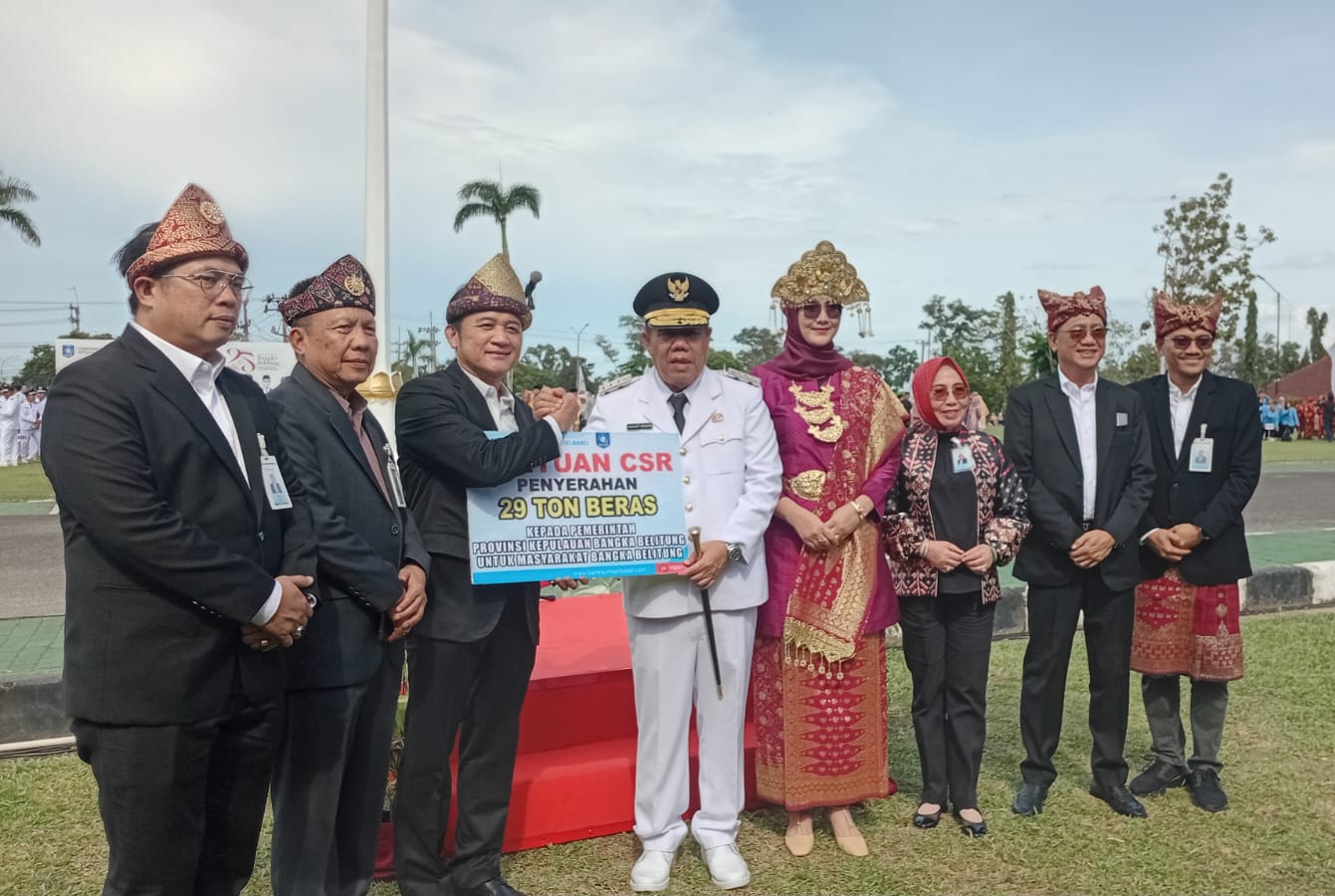 BSB Hadiahkan 29 Ton Beras di HUT Babel ke-25, Wujud Dukungan Kesejahteraan Masyarakat