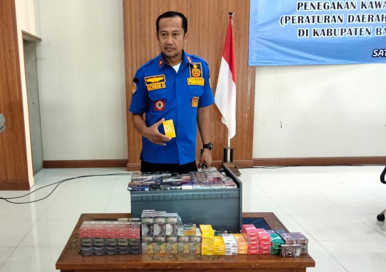 Razia Rokok Ilegal, Satpol PP Bangka Amankan 500 Kotak 