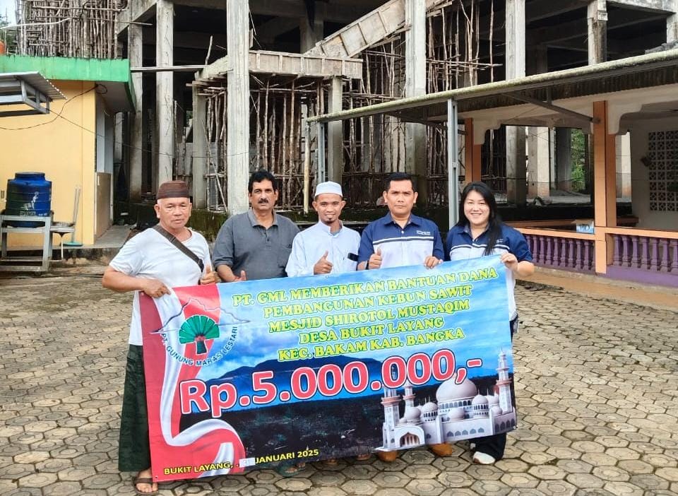 Wujud Kepedulian, PT GML Bagikan CSR ke Masjid, Polsek hingga Kantor Camat