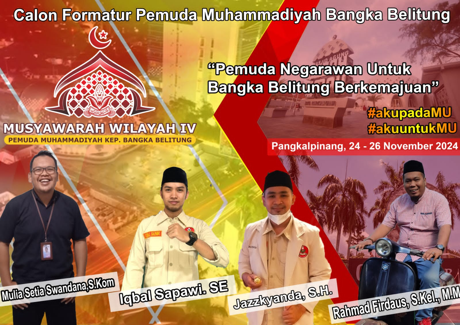 Muswil IV Pemuda Muhammadiyah, PDPM Pangkalpinang Munculkan 4 Kader Terbaik