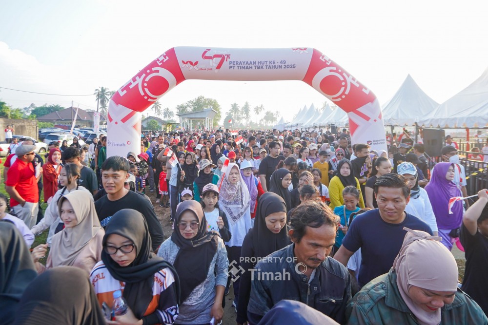 Ribuan Masyarakat Belinyu Tumpah Ruah Ikuti Pekan Sehat HUT ke-49 PT Timah Tbk
