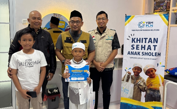 Terus Menjejak Manfaat, YBM PLN Gelar Khitanan Gratis anak sehat 2024 Saat Libur Sekolah Di Bangka Belitung