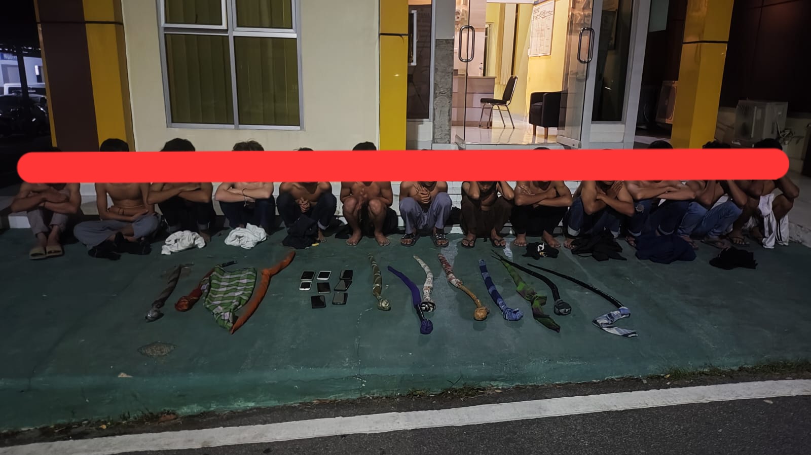  Tawuran Perang Sarung di Pangkalpinang Digagalkan Polisi, 22 Remaja Diamankan 