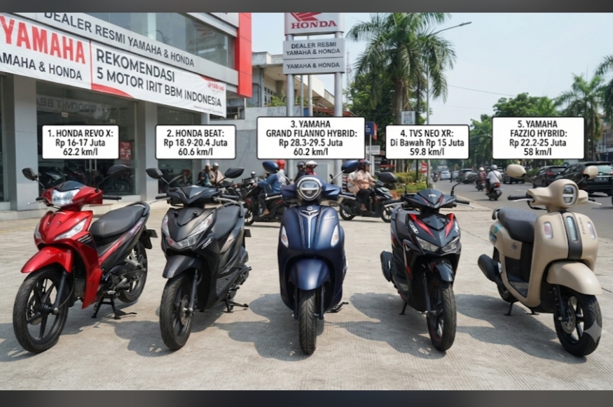 Deretan 5 Motor Paling Irit BBM di Indonesia, Berikut Spesifikasi dan Harganya 