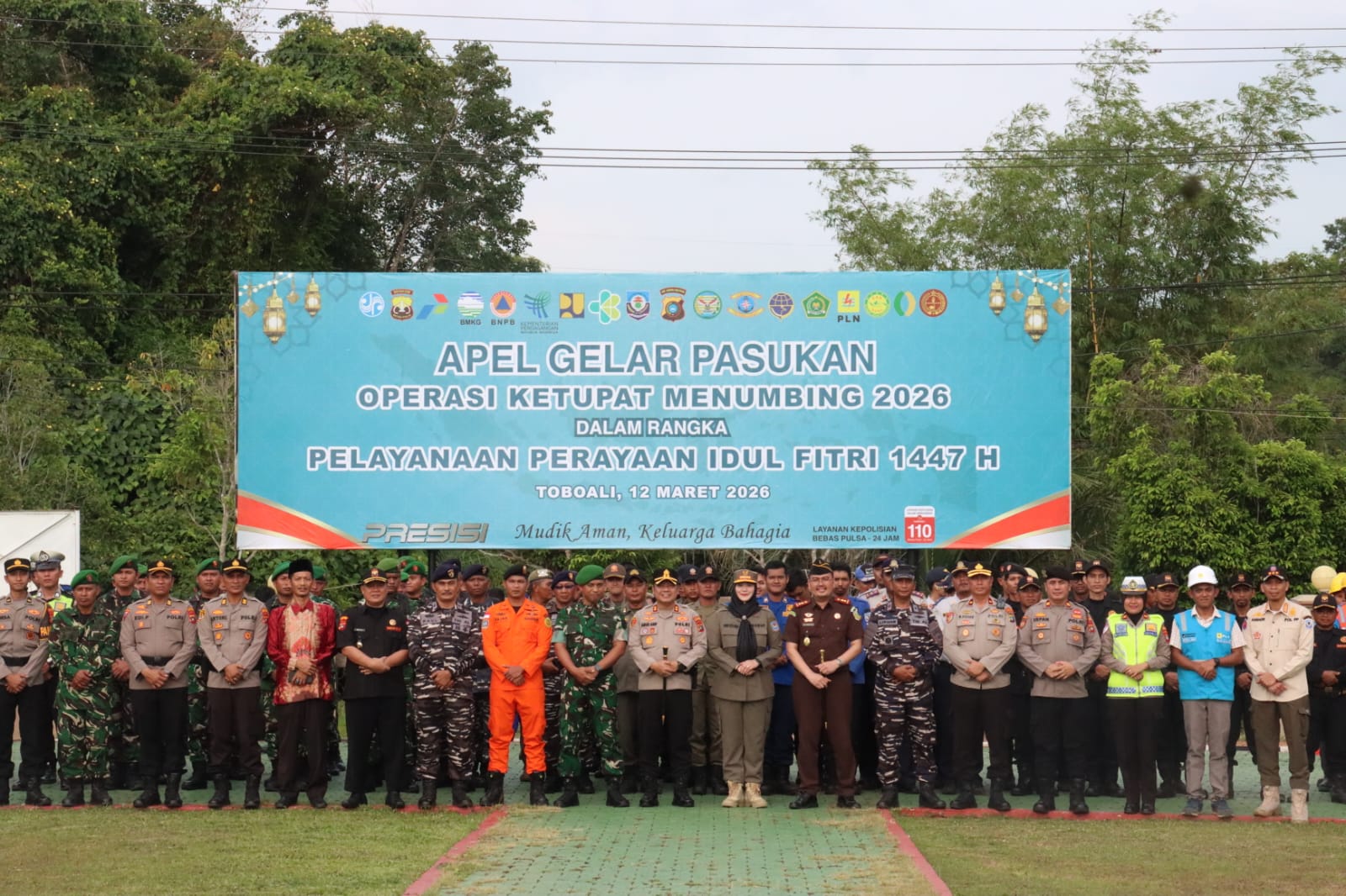 Persiapan Pengamanan Mudik Lebaran, Polres Basel Apel Pasukan Operasi Ketupat Menumbing 2026 