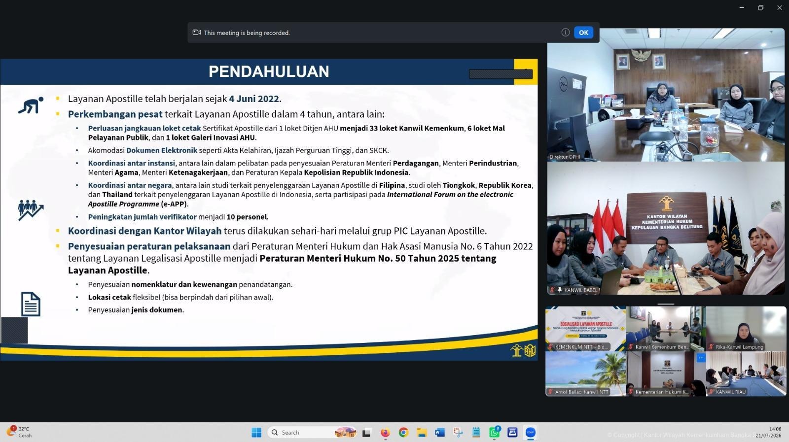 Kanwil Kemenkum Babel Siapkan Penerapan Layanan Apostille Fast-Track