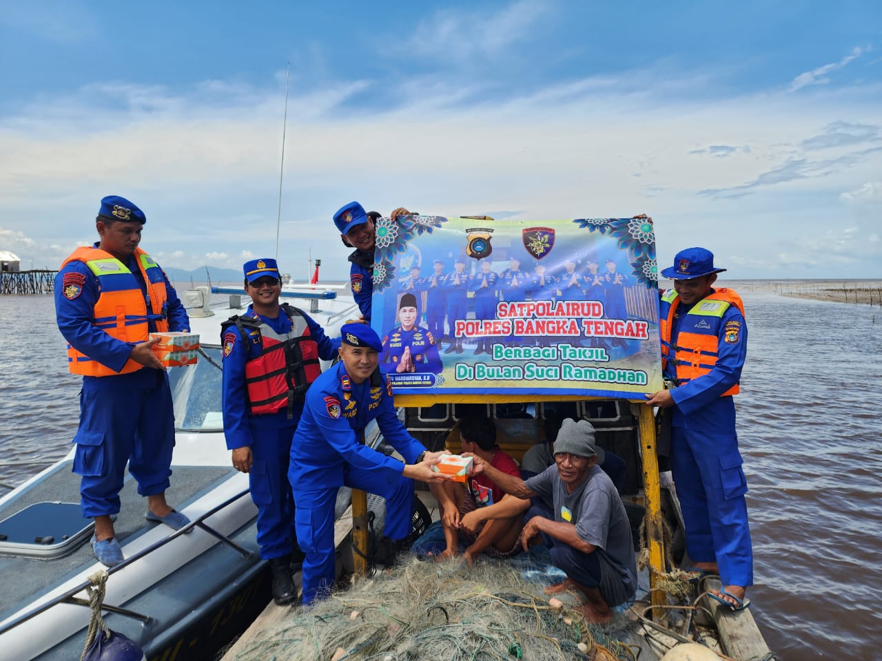 Sambangi Warga Pesisir, Cara Sat Pol Airud Bateng Jaga Kamtibmas 