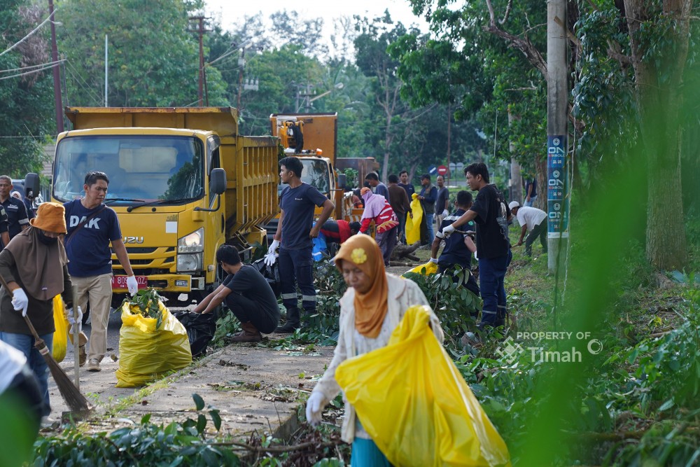 Bantu Penanganan Sampah, PT Timah Dukung Perbaikan Wadah Sampah di Kabupaten Bangka