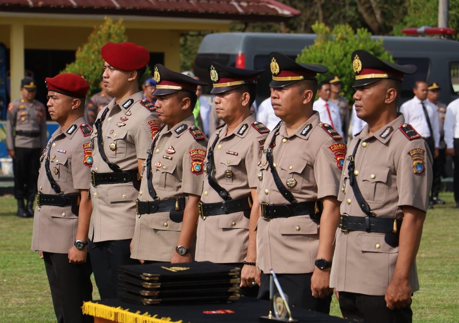 Enam perwira Polres Bangka Tengah bergeser