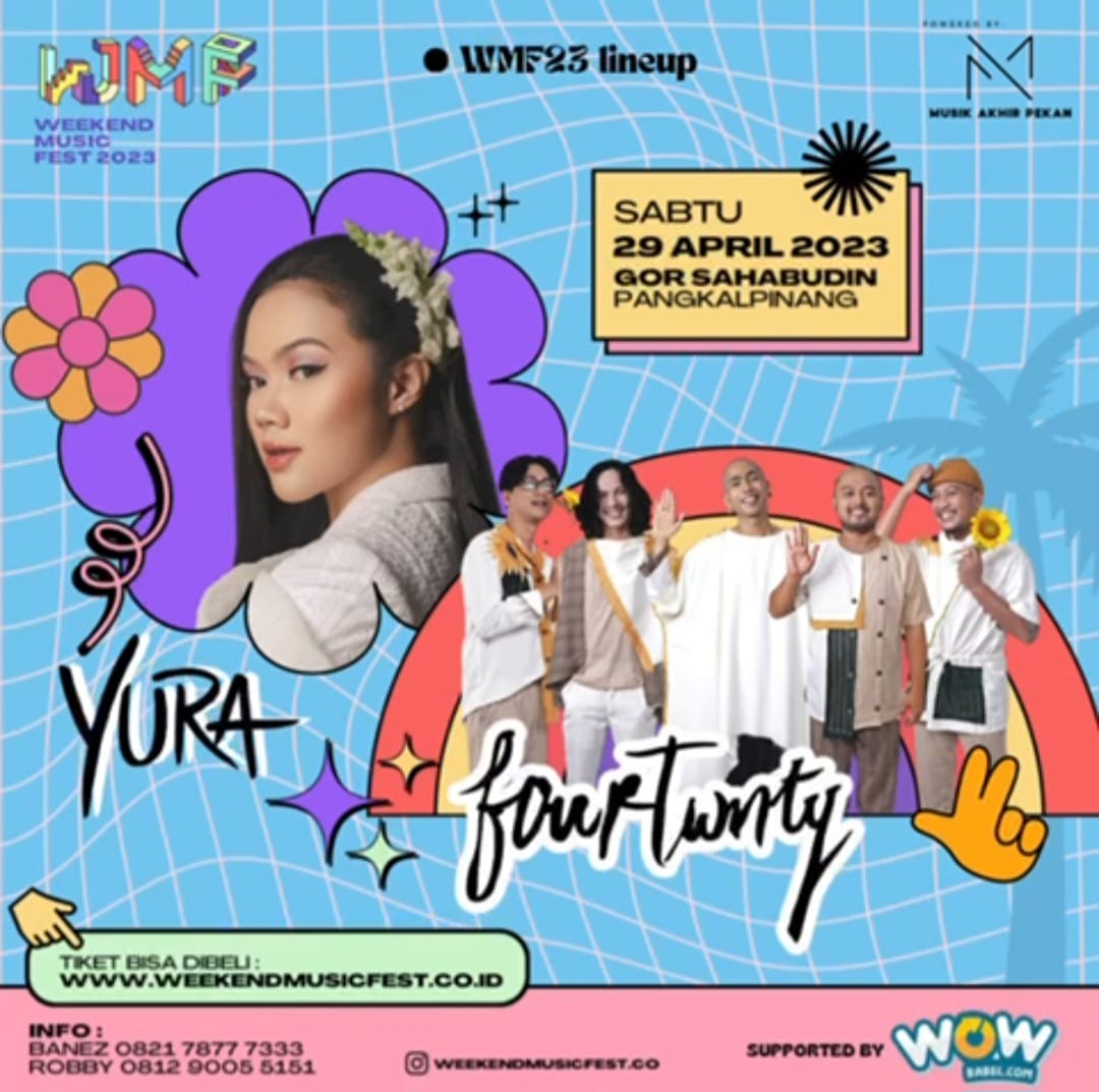 Jangan Ketinggalan, Segera Beli Tiket Konser Yura Yunita dan Fourtwnty 