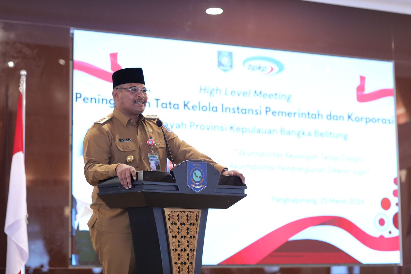 High Level Meeting Penguatan Tata Kelola Instansi Pemerintah dan Korporasi Di Wilayah Provinsi Kepulauan Babel