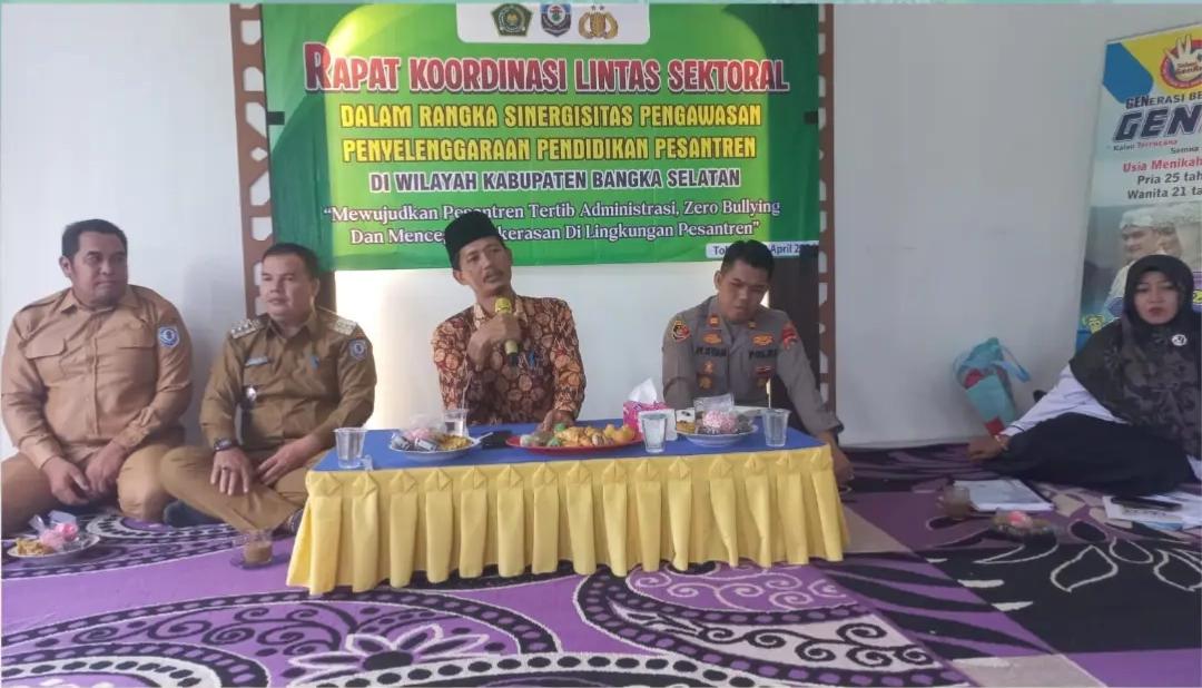 Wujudkan Pesantren Tertib Administrasi dan Zero Bullying, Kamenag Basel Koordinasi Lintas Sektor 