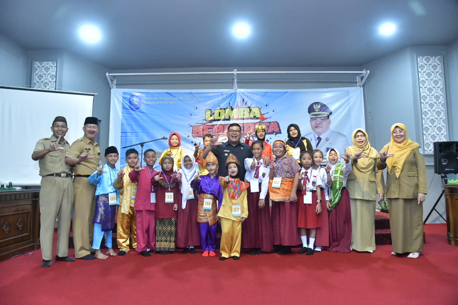 Asikkk... Juara Lomba Bercerita Diajak PJ Bupati Haris ke Perpustakaan Nasional 