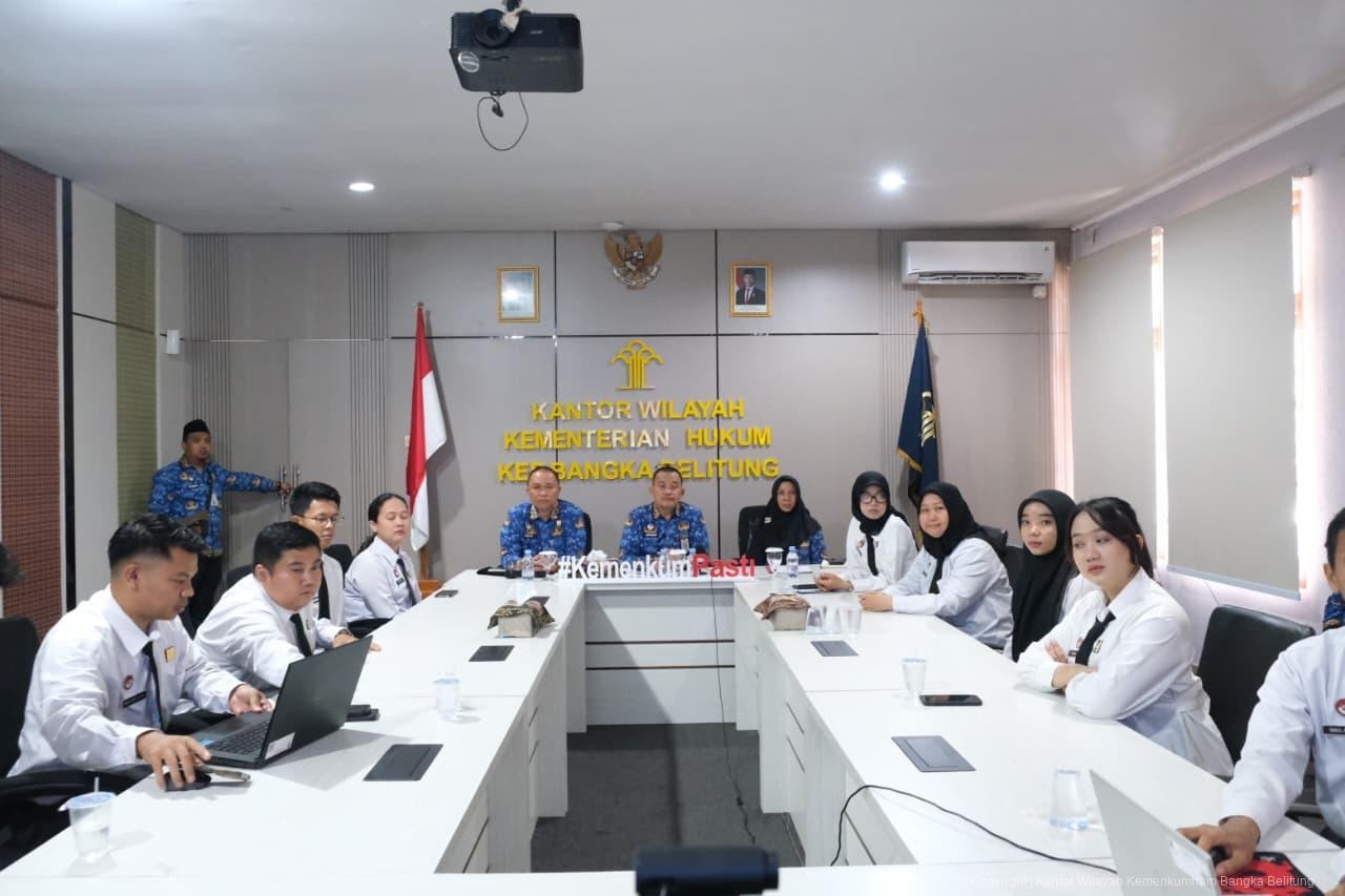 Kanwil Kemenkum Babel Hadiri Penutupan Latsar CPNS Golongan III 