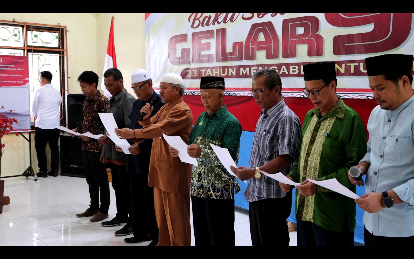 Puncak Baksos Alumni Akabri 90, Polres Bateng Gelar Baksos Hingga Deklarasi Pemilu Damai