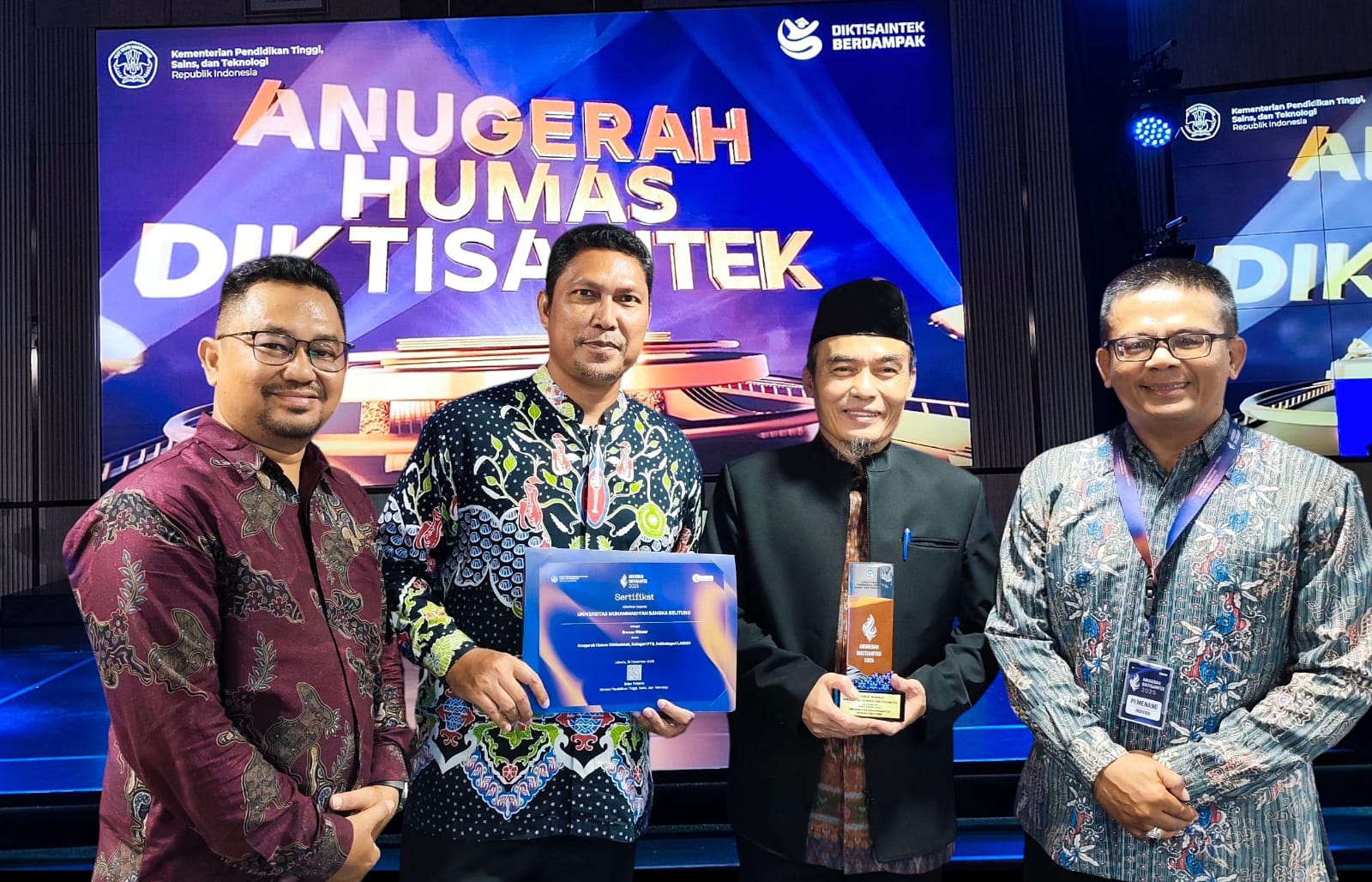 Unmuh Babel Raih Anugerah Diktisaintek RI 2025 Kategori Humas PTS
