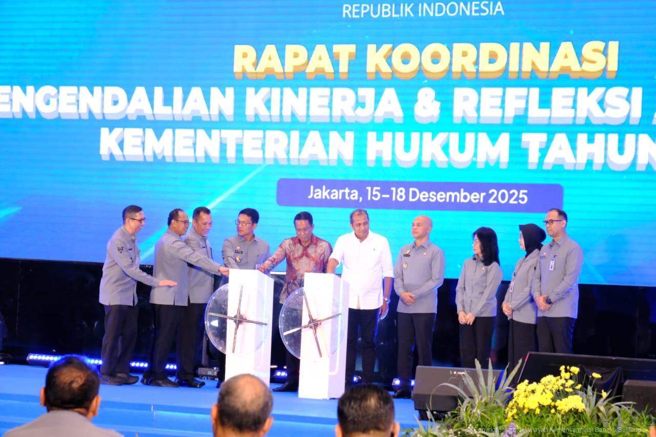Kanwil Kemenkum Babel Hadiri Pembukaan Rakordal dan Refleksi Akhir Tahun Kementerian Hukum Tahun 2025